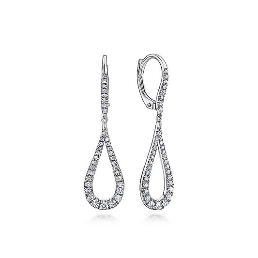 Gabriel & Co. Diamond Drop Earrings - Diamond Earrings