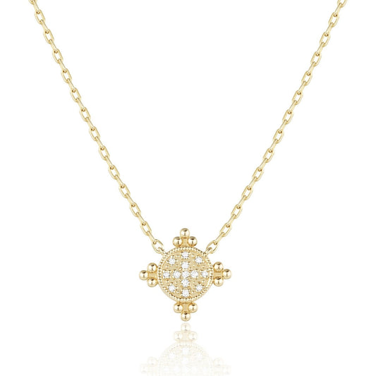 Luvente Yellow Gold Diamond Necklace