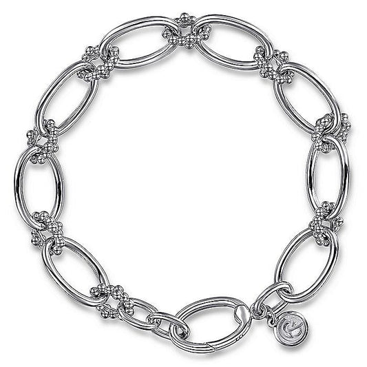 Gabriel & Co Sterling Silver Bujukan Link Bracelet