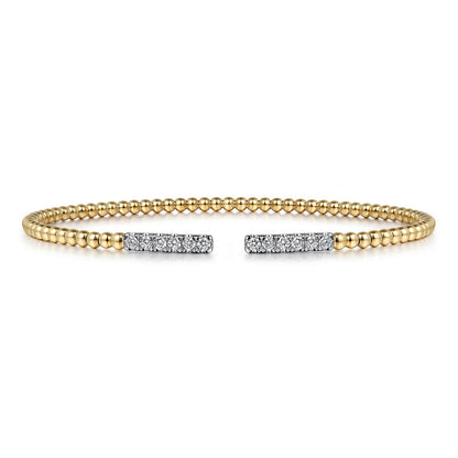 Gabriel & Co. Yellow Gold Diamond Bujukan Bracelet