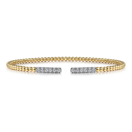 Gabriel & Co. Yellow Gold Diamond Bujukan Bracelet