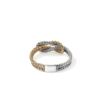 John Hardy Sterling Silver & Yellow Gold Love Knot Ring