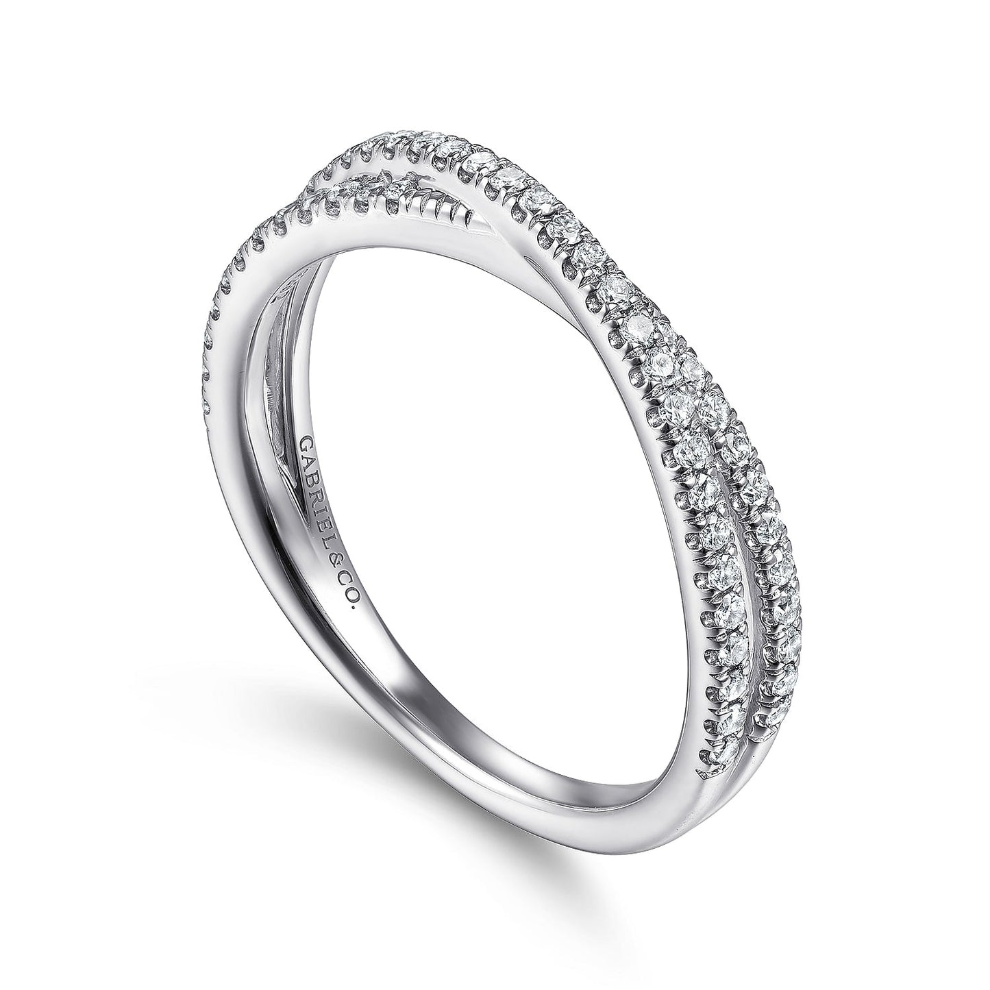 Gabriel & Co. White Gold Diamond Ring