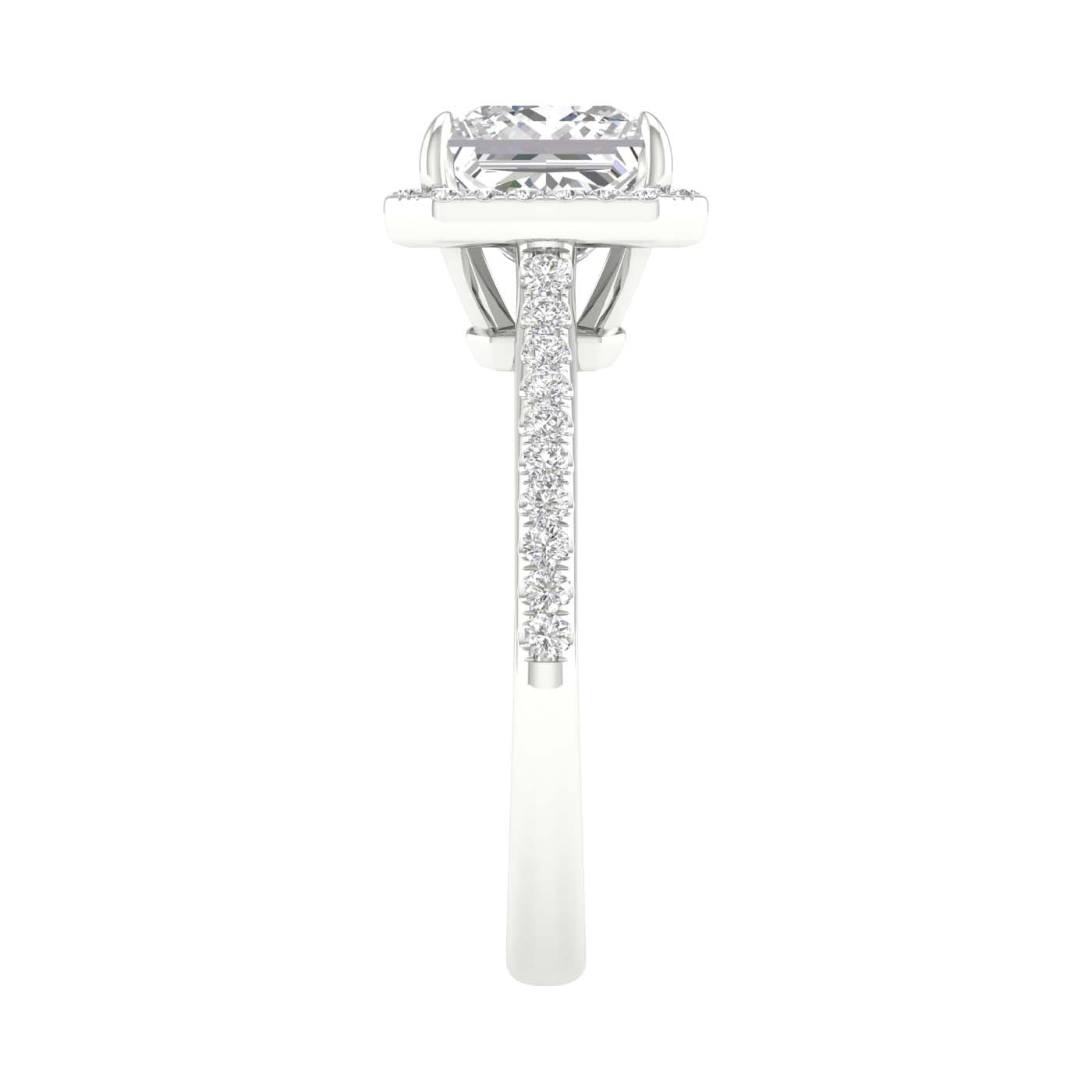 White Gold Laboratory Grown Diamond Engagement Ring