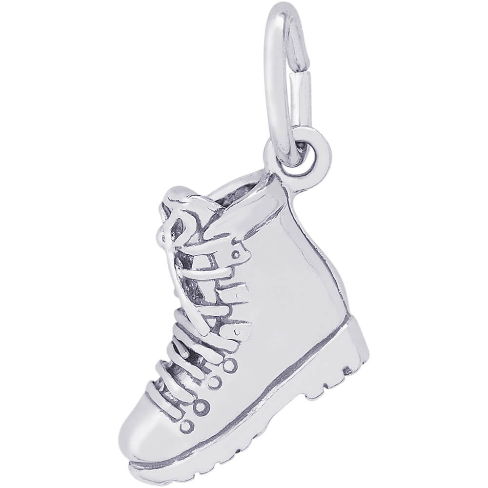 Rembrandt Hiking Boot Charm - Silver Charms