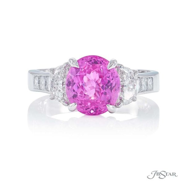 JB Star Pink Sapphire and Diamond Ring