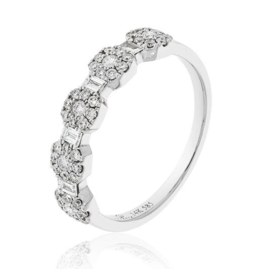 Luvente White Gold Diamond Ring