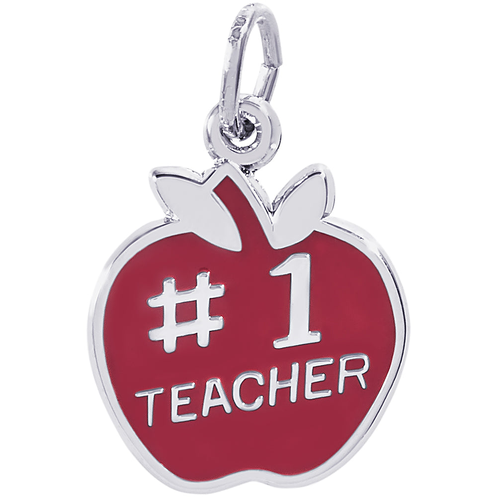 Rembrandt Teacher Charm - Silver Charms