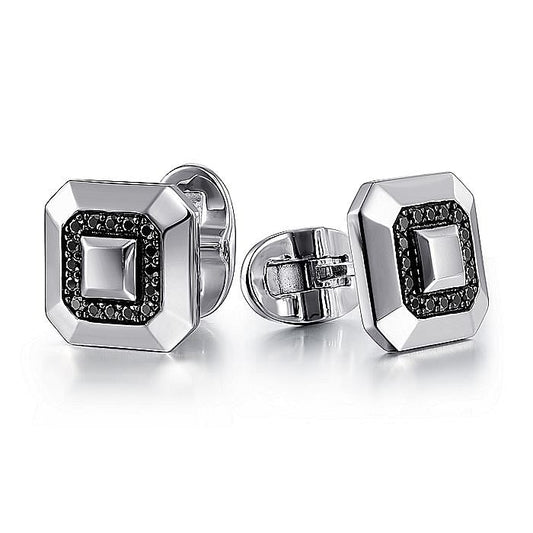 Gabriel & Co. Sterling Silver Square Cufflinks - Gents Cufflinks