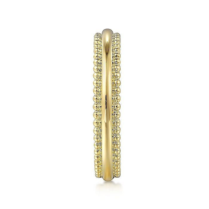 Gabriel & Co. Yellow Gold Bujukan Stackable Ring