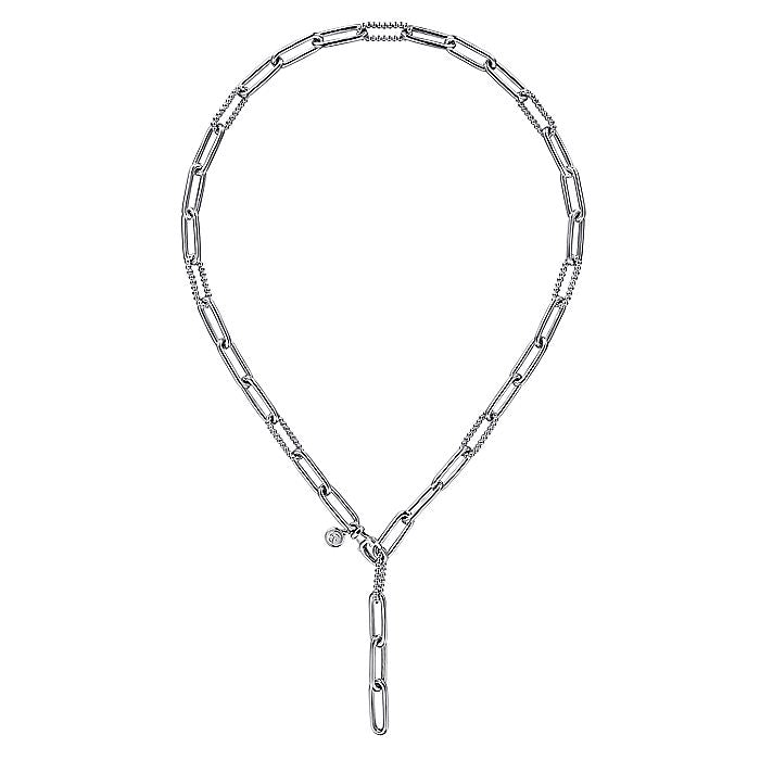 Gabriel & Co. Silver Bujukan Link Chain Necklace - Silver Chains