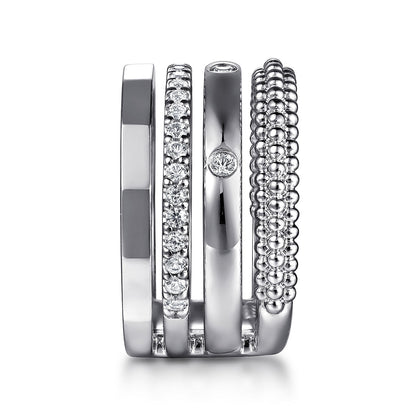 Gabriel & Co. Sterling Silver Stackable Ring