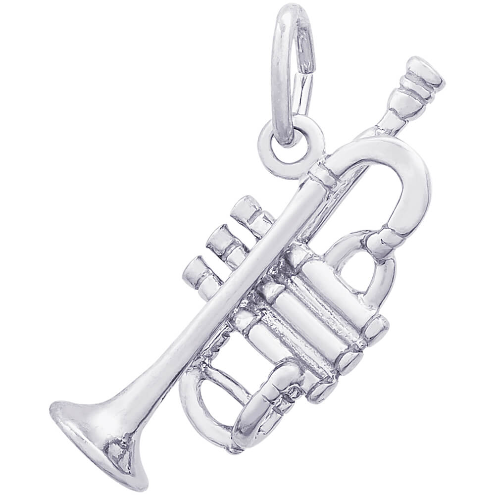 Rembrandt Trumpet Charm - Silver Charms