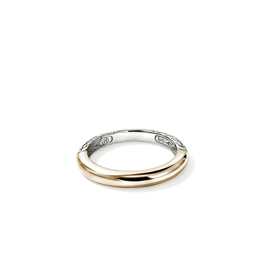 John Hardy Sterling Silver & Gold Essential Band Ring