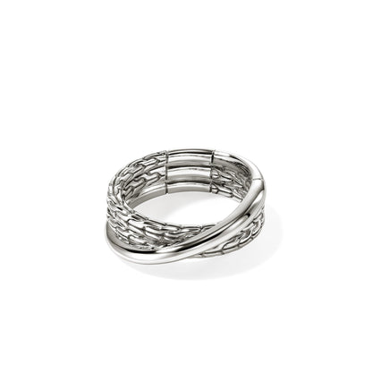 John Hardy Sterling Silver Essential Crossover Ring