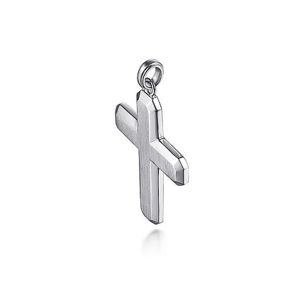 Gabriel & Co Sterling Silver Geometric Cross Pendant