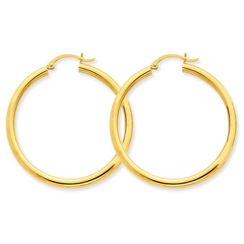 Yellow Gold Hoop Earrings