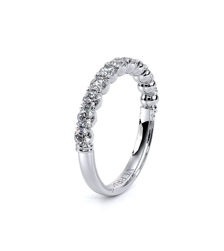 Ladies Verragio 14 Karat White Gold Diamond Wedding Band - Diamond Wedding Bands - Women's