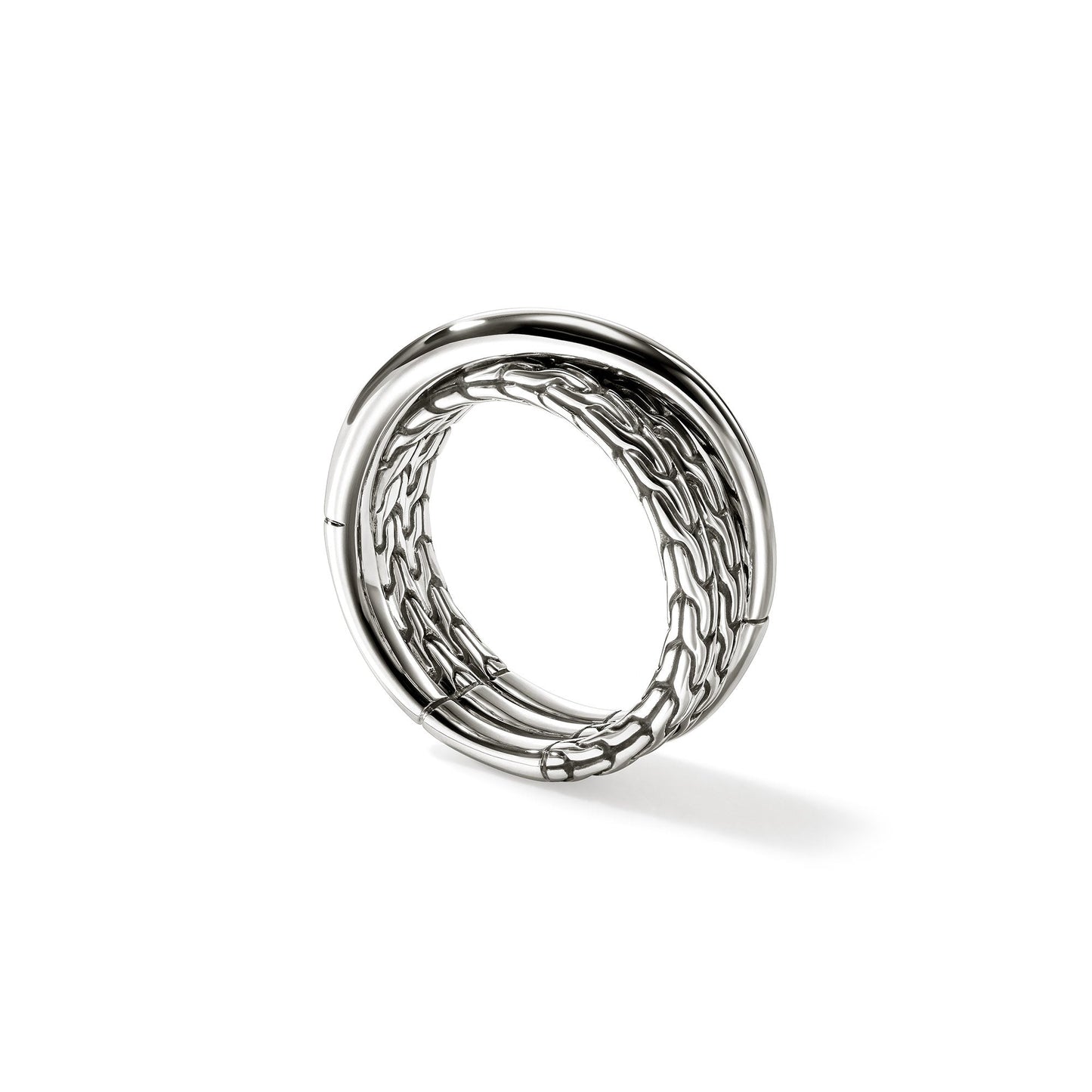 John Hardy Sterling Silver Essential Crossover Ring