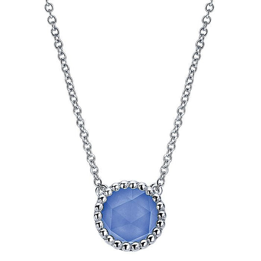 Gabriel And Co Blue Onyx Necklace - Colored Stone Necklace