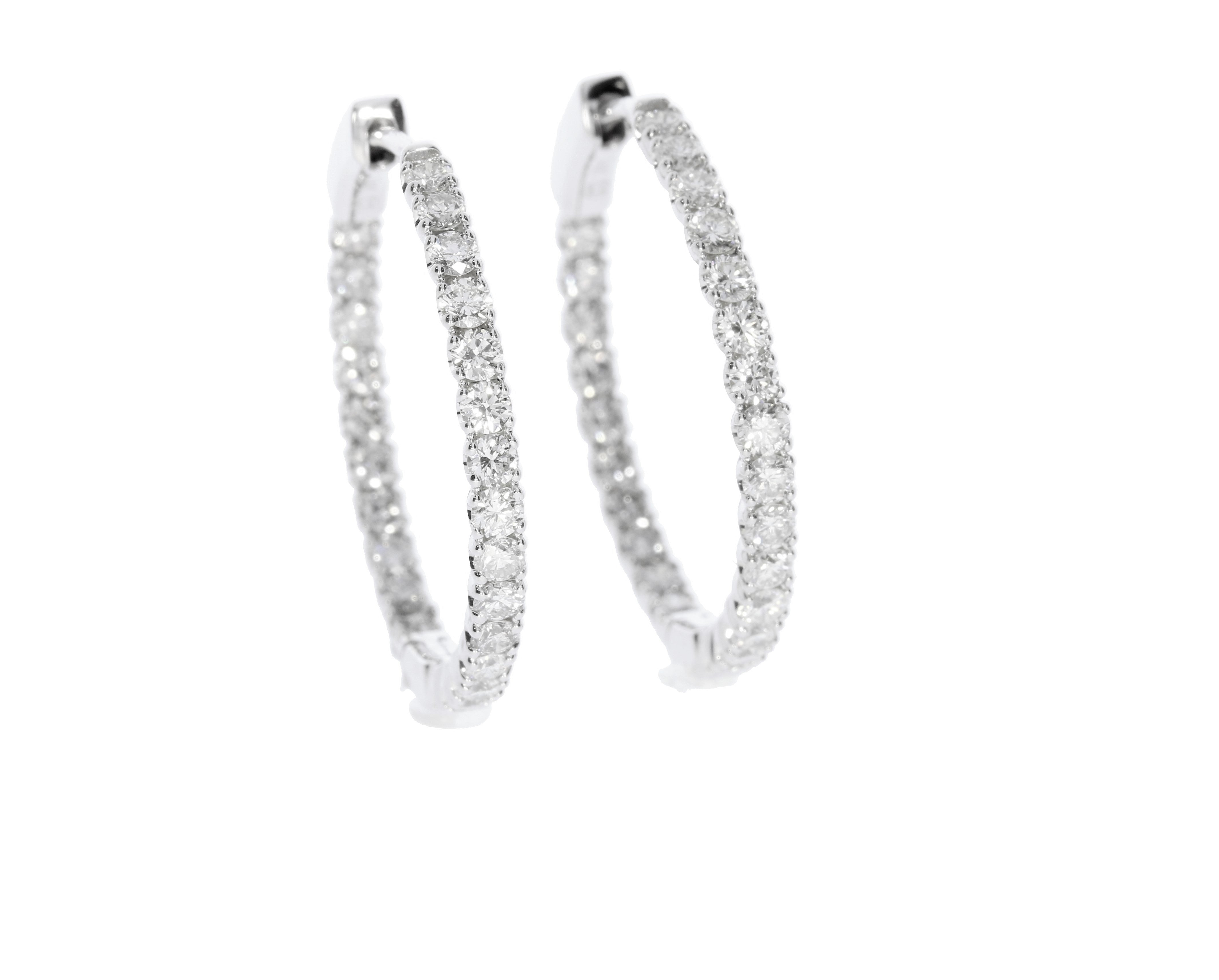 Locking on sale hoop earrings