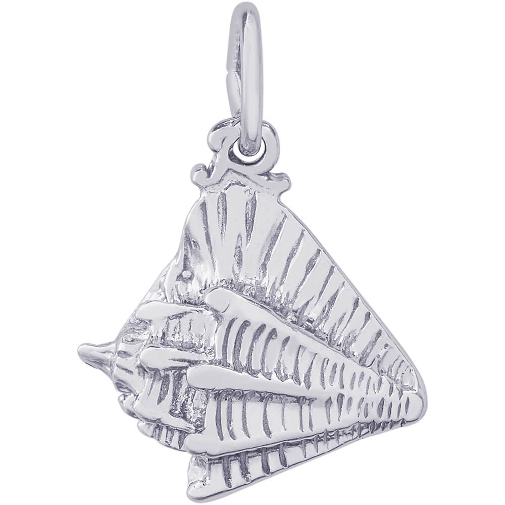 Rembrandt Conch Shell Charm - Silver Charms