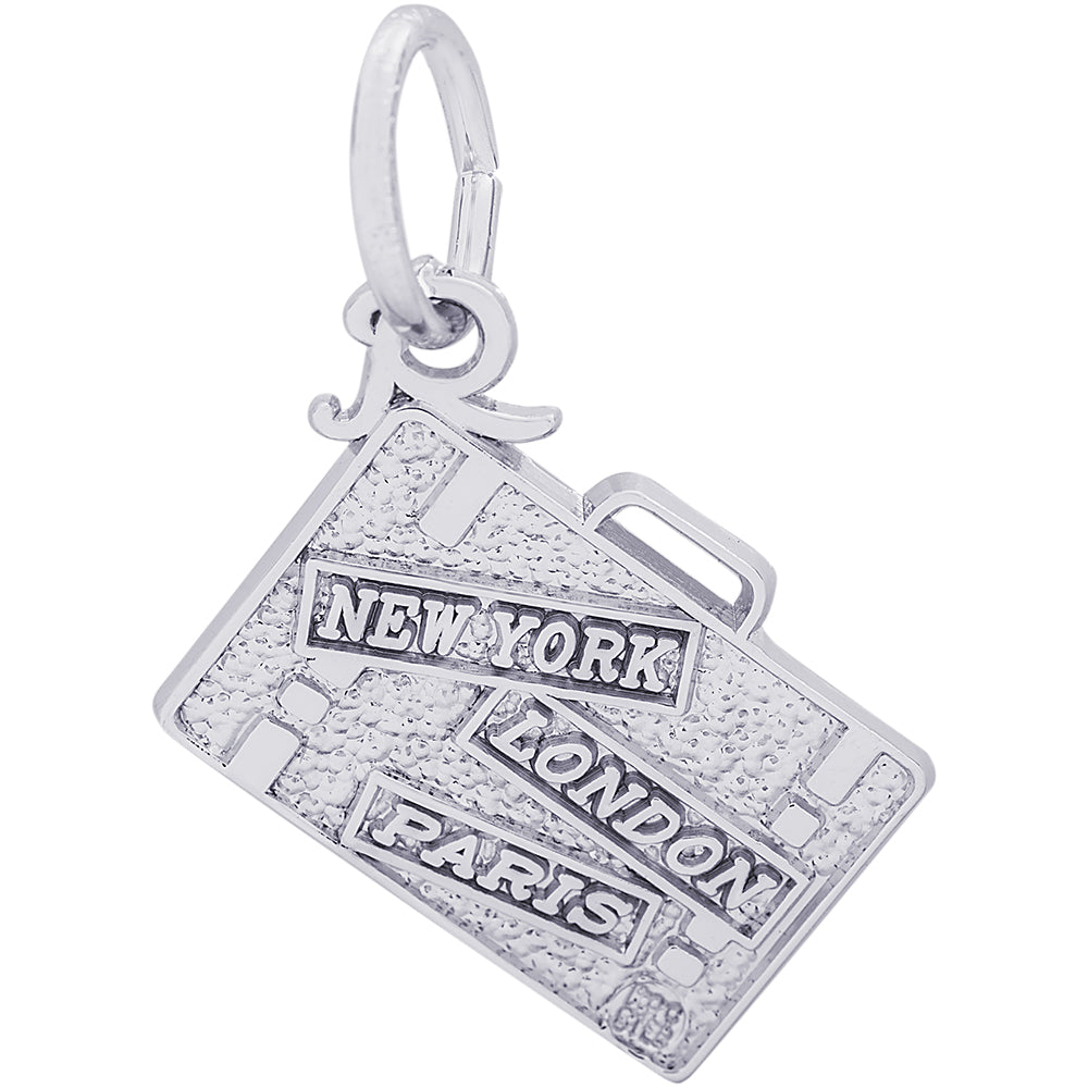 Rembrandt Suitcase Charm - Silver Charms