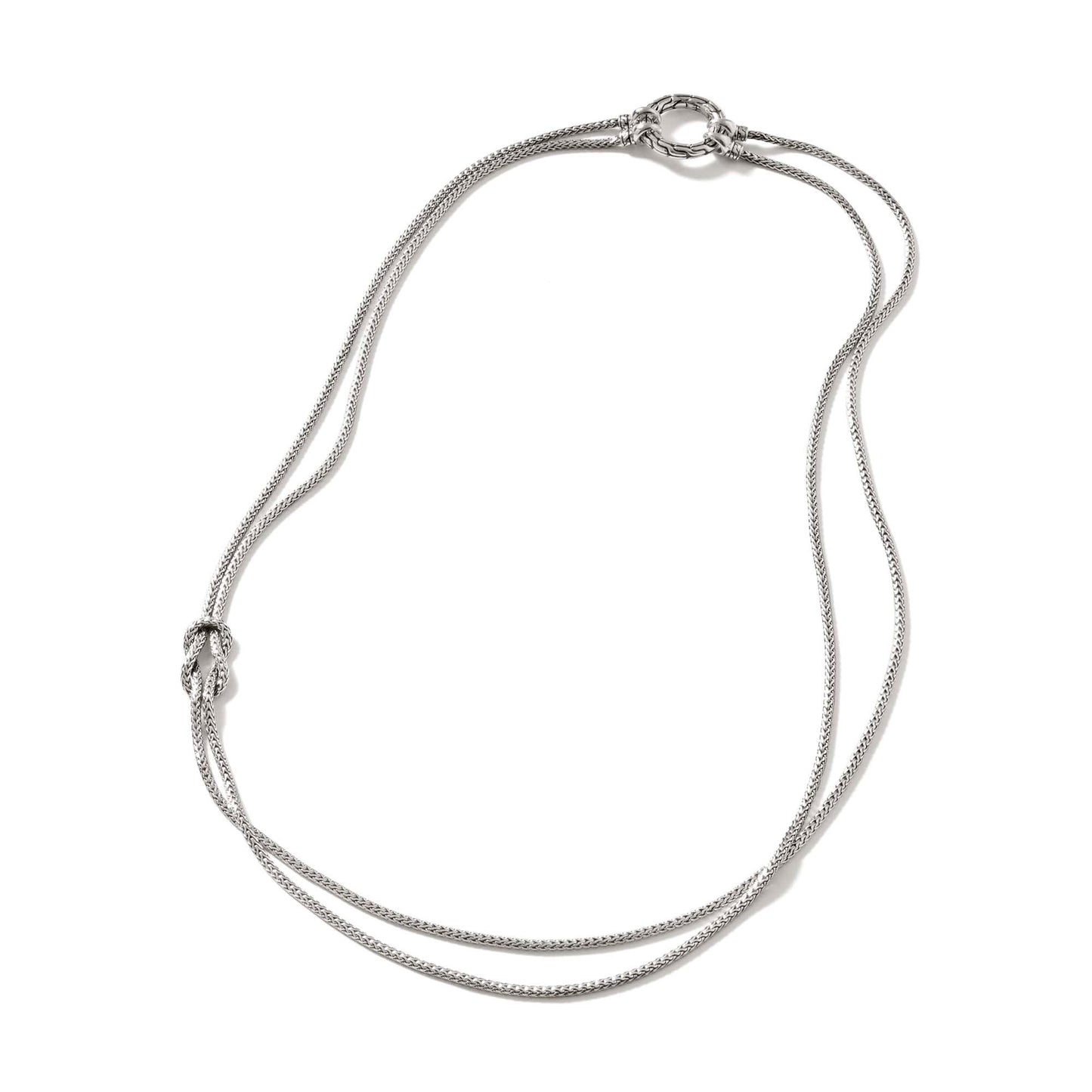 John Hardy Sterling Silver Love Knot Convertible Necklace