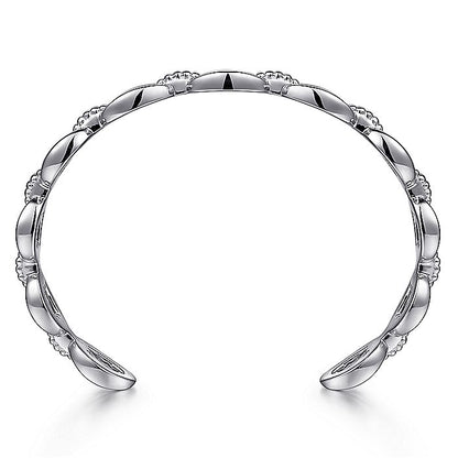 Gabriel & Co Sterling Silver Oval Link Cuff Bangle