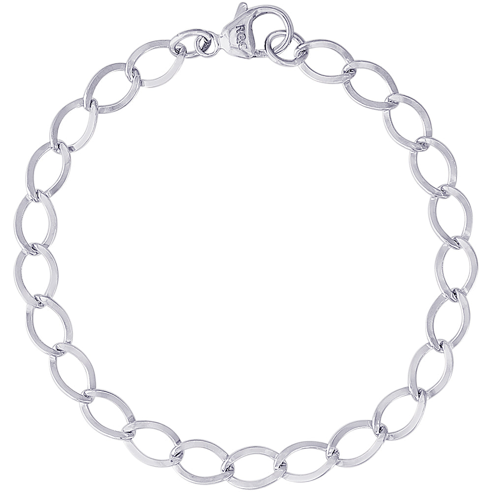 Rembrandt Dapped Link Bracelet - Silver Bracelets