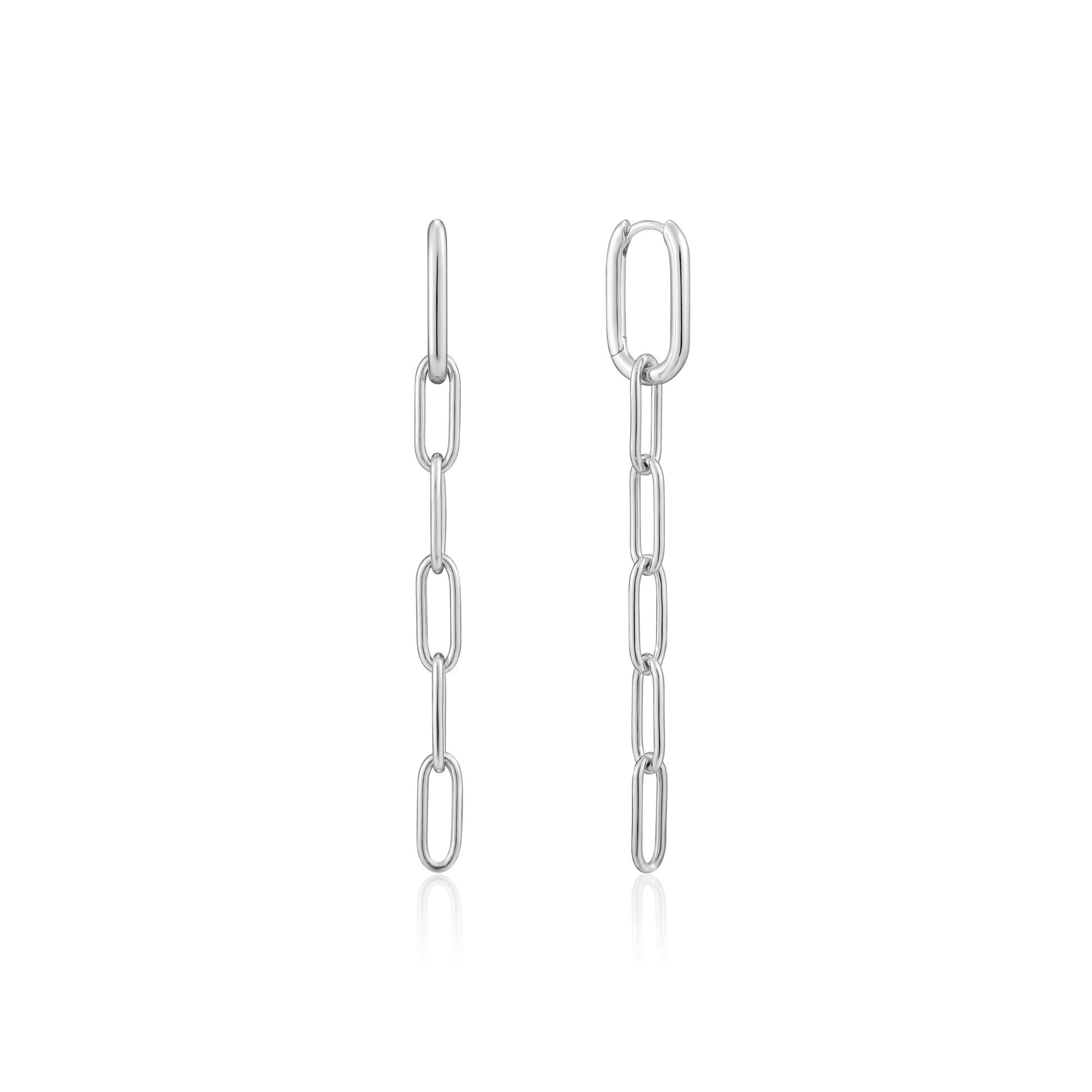 Ania Haie Cable Link Drop Earrings - Silver Earrings