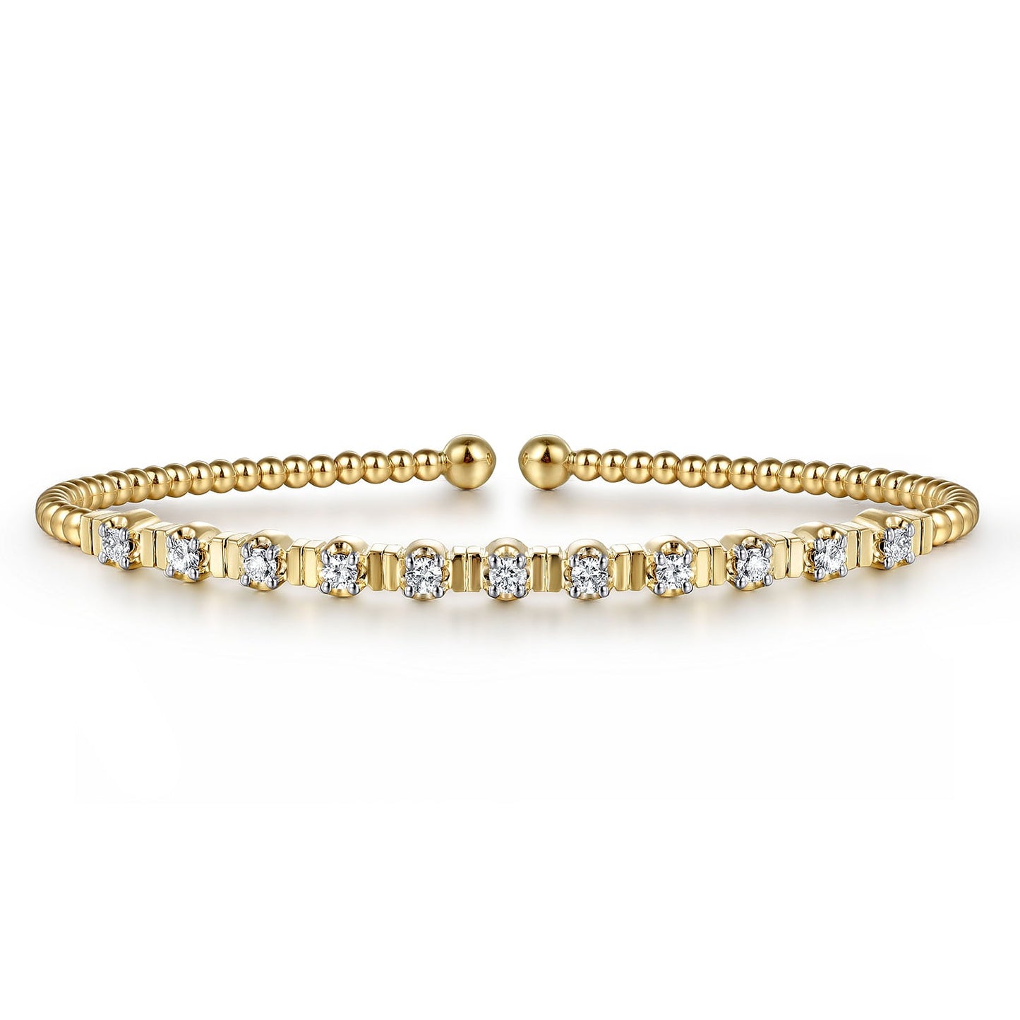 Gabriel & Co. Yellow Gold Diamond Bujukan Bracelet