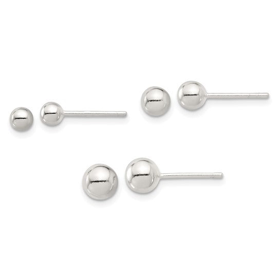 Sterling Silver Earring Set