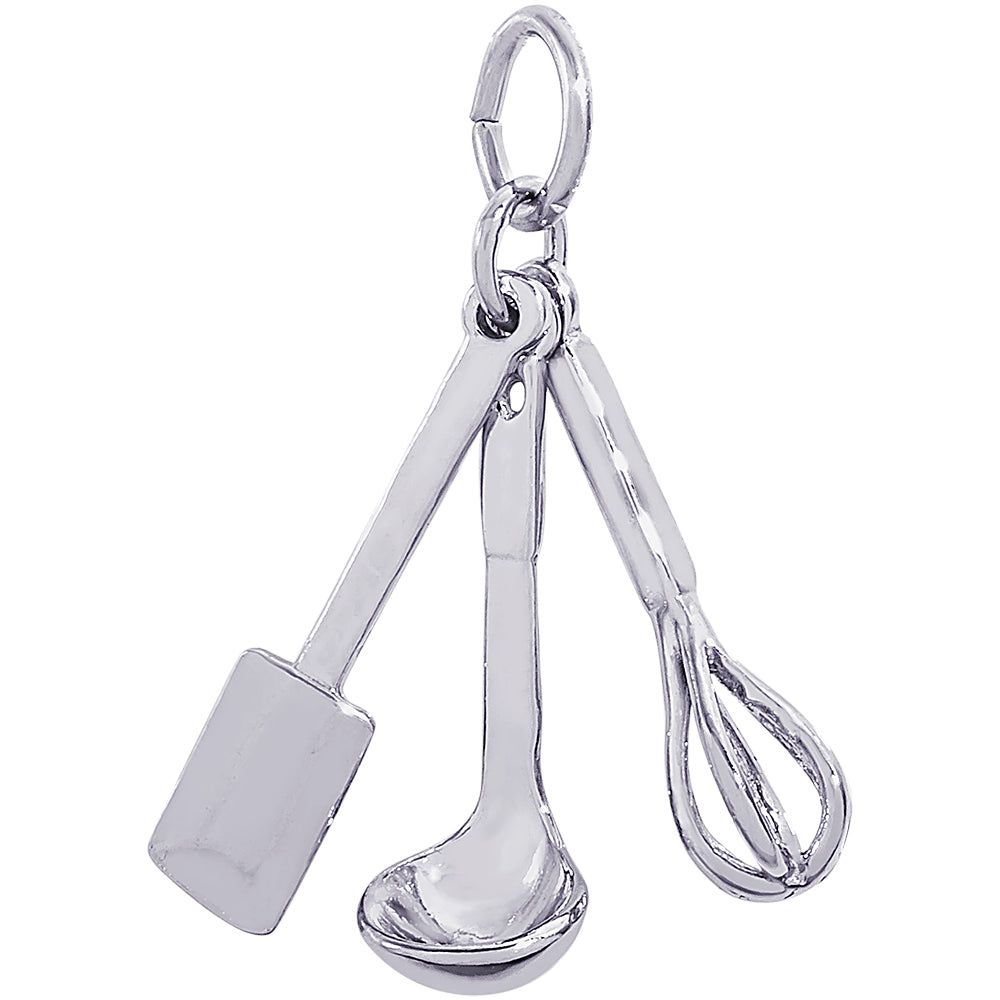 Rembrandt Cooking Utensils Charm - Silver Charms