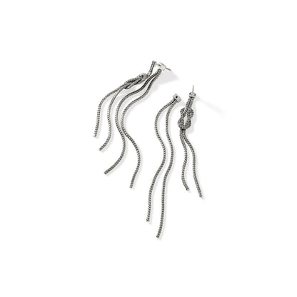 John Hardy Sterling Silver Love Knot Drop Earrings