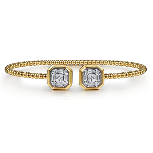 Gabriel & Co. Yellow Gold Diamond Bujukan Bracelet