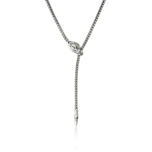 John Hardy Sterling Silver Naga Lariat Necklace