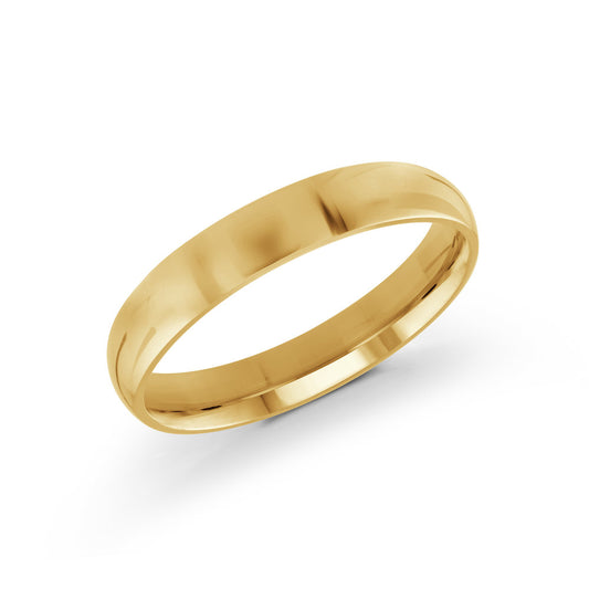 14K Yellow Gold Wedding Band 4mm