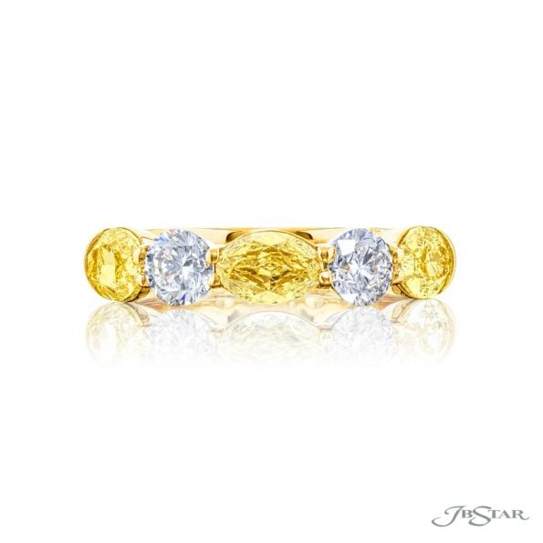 JB Star Fancy Yellow Diamond Ring