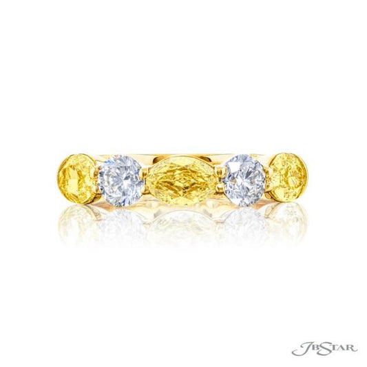 JB Star Fancy Yellow Diamond Ring