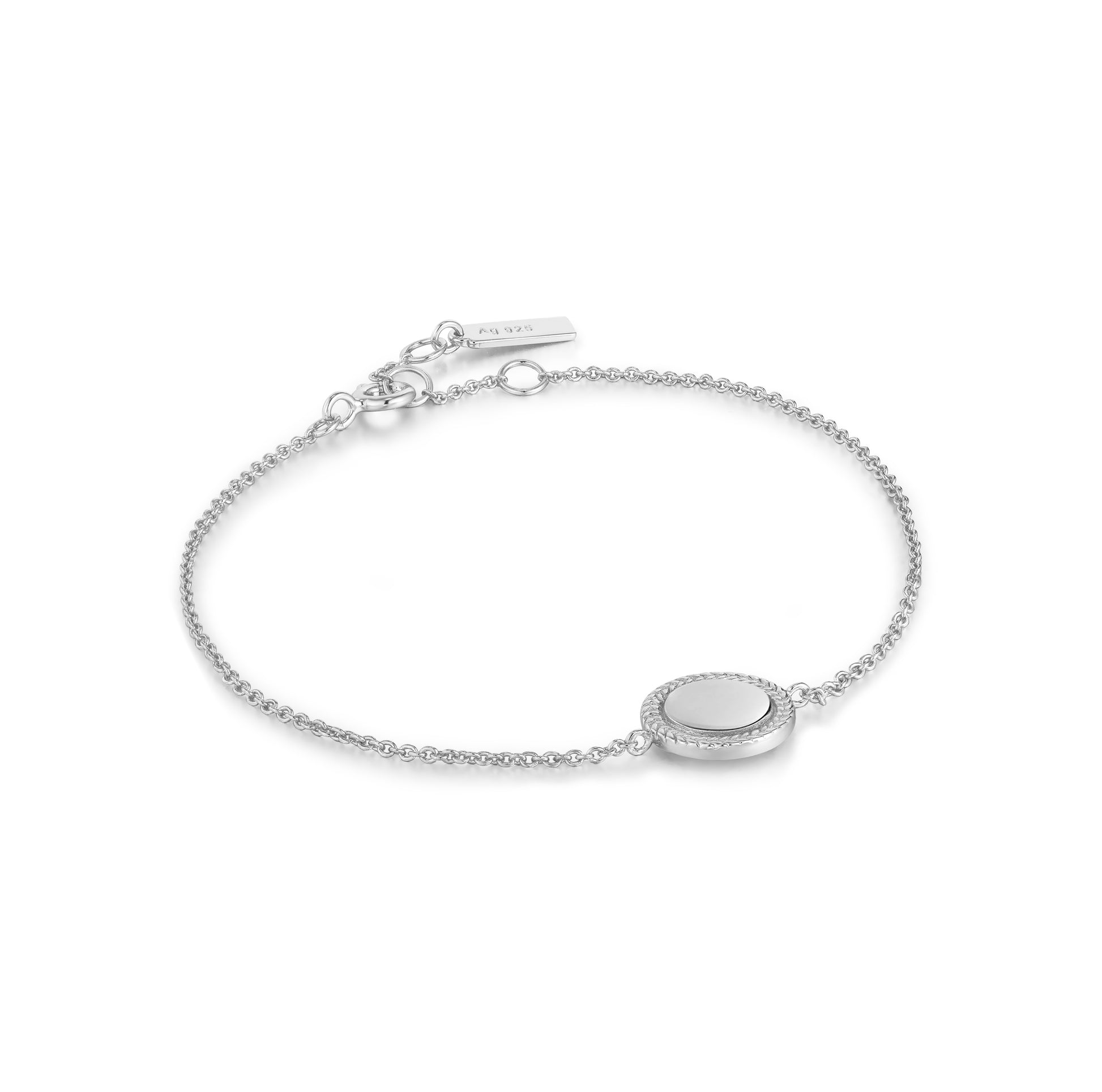 Ania Haie Rope Disc Bracelet - Silver Bracelets