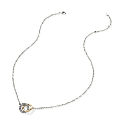 John Hardy Sterling Silver & Yellow Gold Essential Linked Necklace