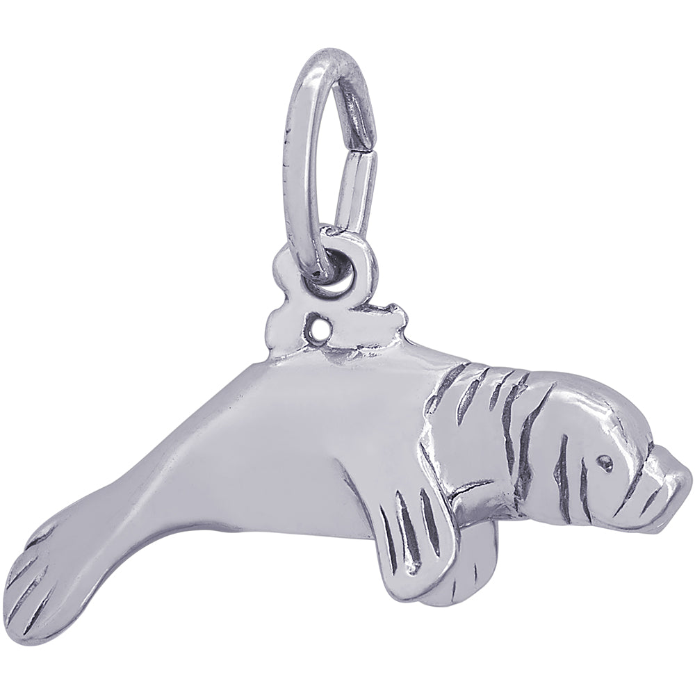 Rembrandt Manatee Charm - Silver Charms