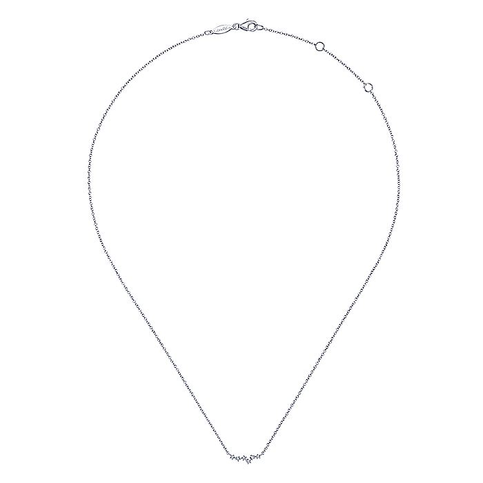 Gabriel & Co White Gold Diamond Constellation Necklace - Diamond Pendants