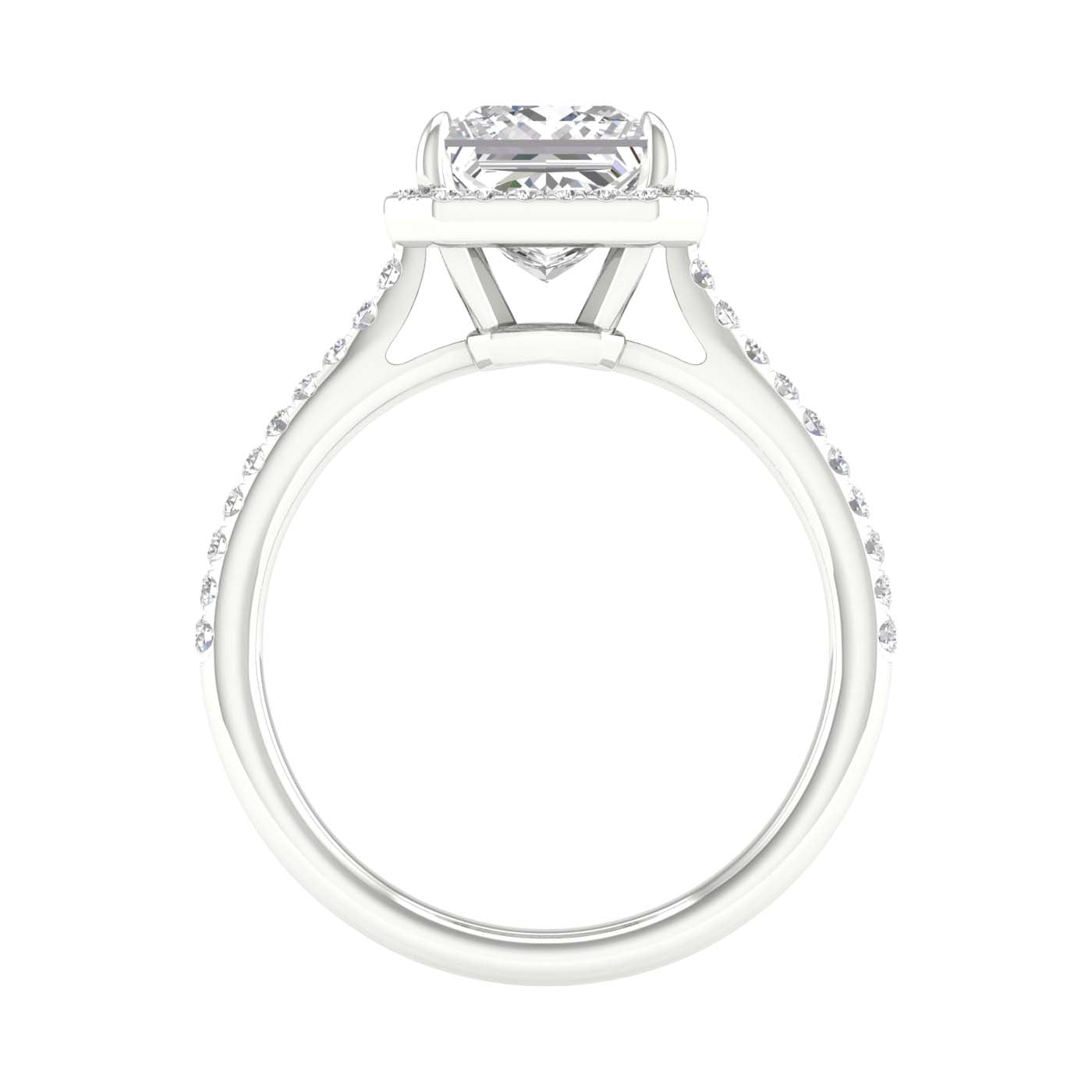 White Gold Laboratory Grown Diamond Engagement Ring