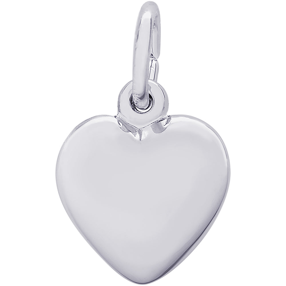 Rembrandt Heart Charm - Silver Charms