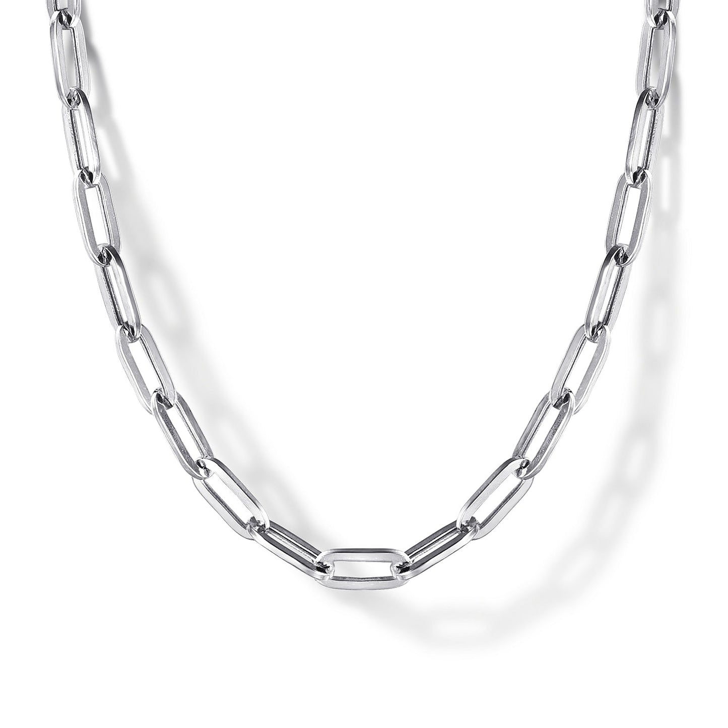 Gabriel & Co. Sterling Silver Paperclip Necklace